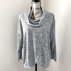 Notations women’s cowl neck top. Size L